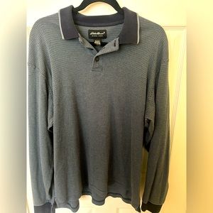 Eddie Bauer Mens long sleeve polo shirt